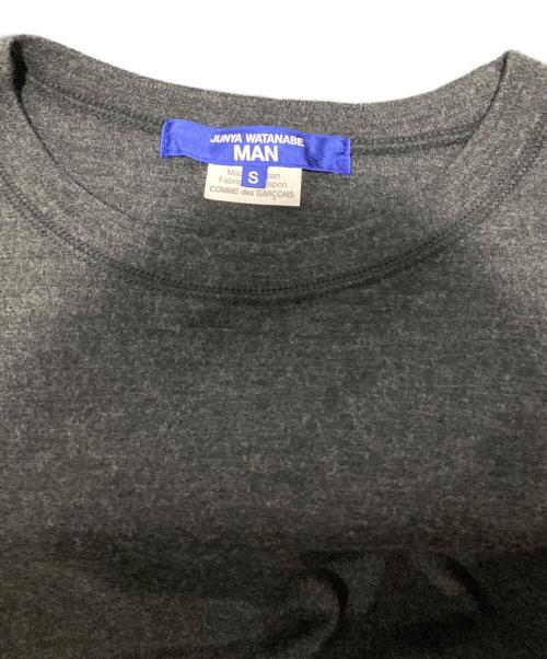 COMME des GARCONS JUNYA WATANABE MAN（コム デ ギャルソン ジュンヤ ワタナベ マン）COMME des GARCONS JUNYA WATANABE MAN (コム デ ギャルソン ジュンヤ ワタナベ マン) WOOL L/S T-SHIRT ブラック サイズ:Sの古着・服飾アイテム