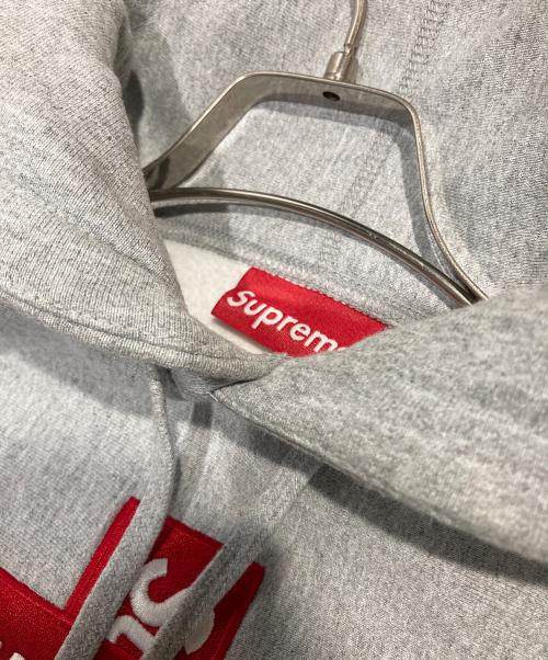 SUPREME（シュプリーム）Supreme (シュプリーム) Cross Box Logo Hooded Sweatshirt グレー サイズ:Sの古着・服飾アイテム