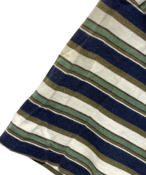COMME des GARCONS HOMME（コムデギャルソン オム）COMME des GARCONS HOMME (コムデギャルソン オム) 80s ボーダーTシャツ ネイビー サイズ:不明の古着・服飾アイテム