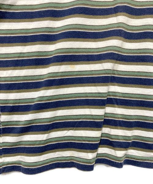 COMME des GARCONS HOMME（コムデギャルソン オム）COMME des GARCONS HOMME (コムデギャルソン オム) 80s ボーダーTシャツ ネイビー サイズ:不明の古着・服飾アイテム