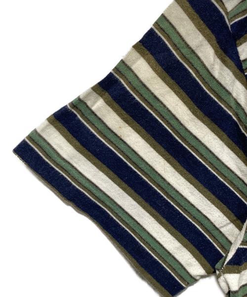 COMME des GARCONS HOMME（コムデギャルソン オム）COMME des GARCONS HOMME (コムデギャルソン オム) 80s ボーダーTシャツ ネイビー サイズ:不明の古着・服飾アイテム