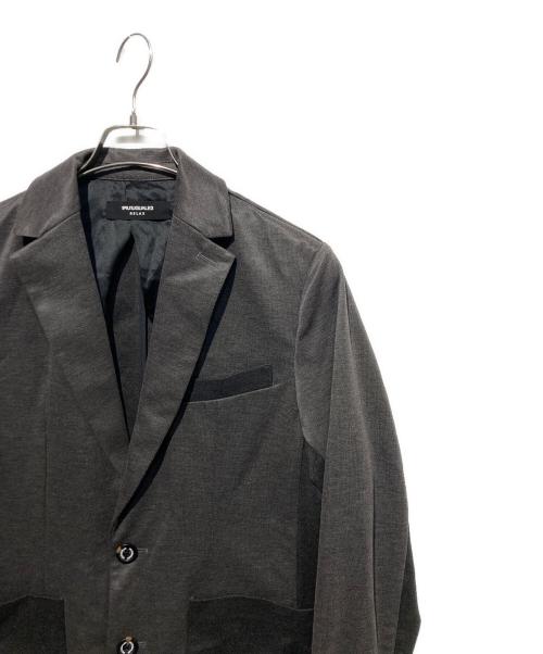 1PIU1UGUALE3 RELAX（ウノピゥウノウグァーレトレ リラックス）1piu1uguale3 relax (ウノピゥウノウグァーレトレ リラックス) ストレッチテーラードジャケット グレー サイズ:Lの古着・服飾アイテム