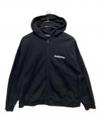 BALENCIAGAバレンシアガ）の古着「Wide Zip-Up Hoodie」｜ブラック
