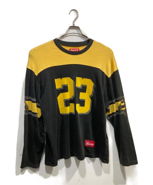 SUPREME（シュプリーム）Supreme (シュプリーム) Bumblebee L/S Football Top イエロー×ブラック サイズ:Lの古着・服飾アイテム