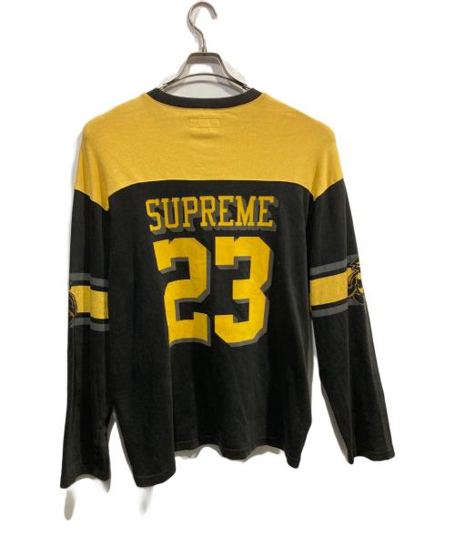 SUPREME（シュプリーム）Supreme (シュプリーム) Bumblebee L/S Football Top イエロー×ブラック サイズ:Lの古着・服飾アイテム