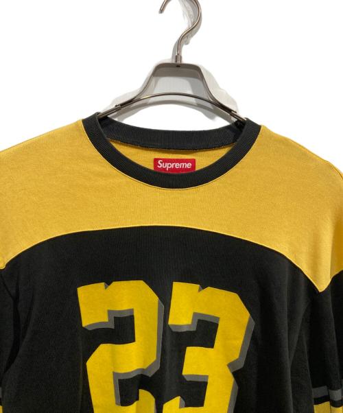 SUPREME（シュプリーム）Supreme (シュプリーム) Bumblebee L/S Football Top イエロー×ブラック サイズ:Lの古着・服飾アイテム