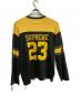 Supreme (シュプリーム) Bumblebee L/S Football Top イエロー×ブラック サイズ:L：11000円