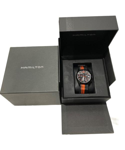 HAMILTON（ハミルトン）HAMILTON (ハミルトン) Khaki Pilot Pioneer Chrono ブラックの古着・服飾アイテム