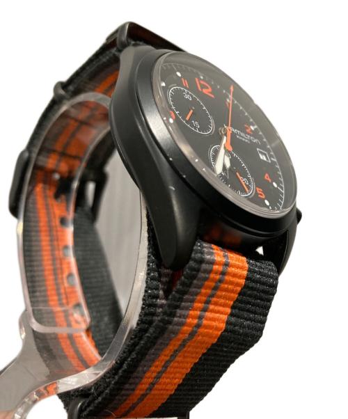 HAMILTON（ハミルトン）HAMILTON (ハミルトン) Khaki Pilot Pioneer Chrono ブラックの古着・服飾アイテム