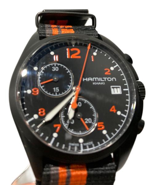 HAMILTON（ハミルトン）HAMILTON (ハミルトン) Khaki Pilot Pioneer Chrono ブラックの古着・服飾アイテム