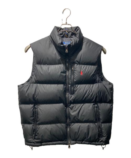POLO RALPH LAUREN（ポロ・ラルフローレン）POLO RALPH LAUREN (ポロ・ラルフローレン) ダウンベスト ブラック サイズ:ＸＬの古着・服飾アイテム