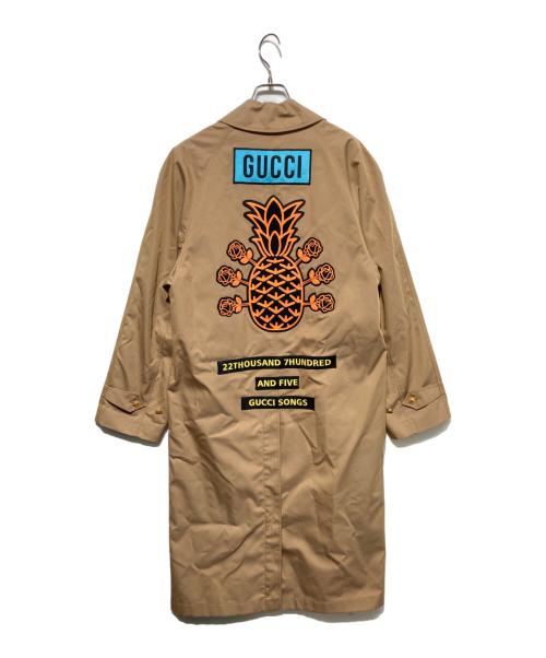 GUCCI（グッチ）GUCCI (グッチ) コットンギャバ金ボタントレンチコート ベージュ サイズ:44の古着・服飾アイテム