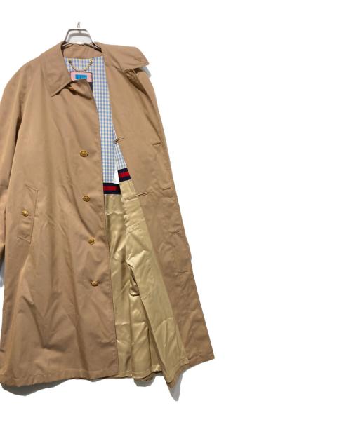 GUCCI（グッチ）GUCCI (グッチ) コットンギャバ金ボタントレンチコート ベージュ サイズ:44の古着・服飾アイテム