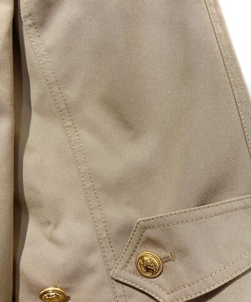 GUCCI（グッチ）GUCCI (グッチ) コットンギャバ金ボタントレンチコート ベージュ サイズ:44の古着・服飾アイテム