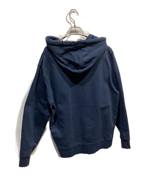 SUPREME（シュプリーム）Supreme (シュプリーム) LACOSTE (ラコステ) Logo Panel Hooded Sweatshirt ネイビー×ホワイト サイズ:Mの古着・服飾アイテム