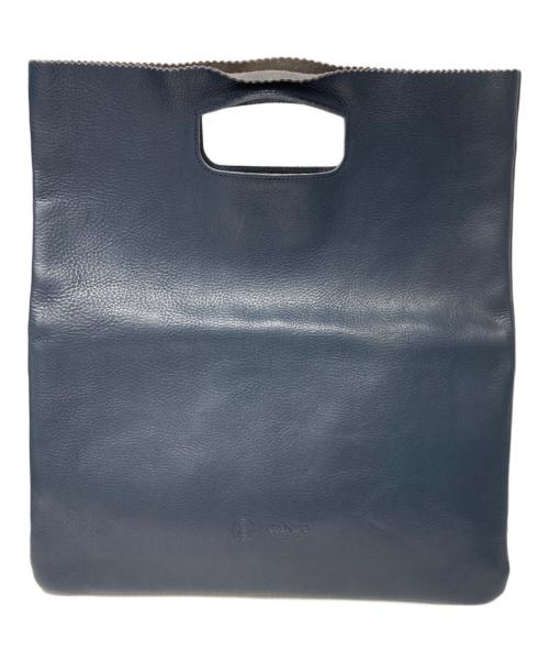 GANZO（ガンゾ）GANZO (ガンゾ) 折り畳みクラッチバッグ ネイビーの古着・服飾アイテム