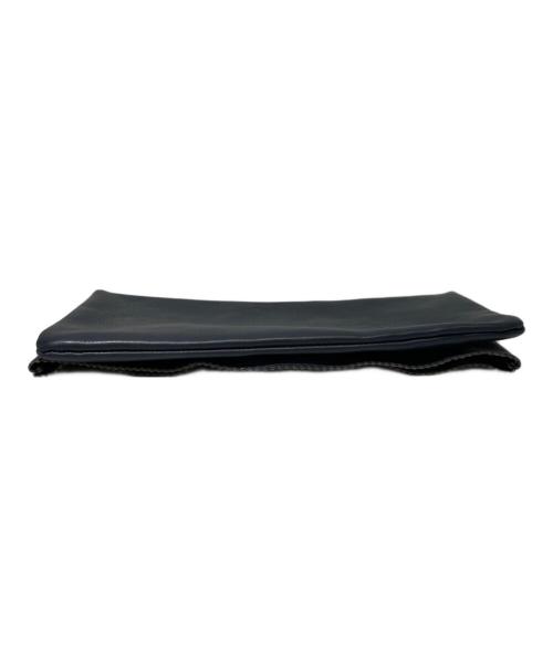 GANZO（ガンゾ）GANZO (ガンゾ) 折り畳みクラッチバッグ ネイビーの古着・服飾アイテム