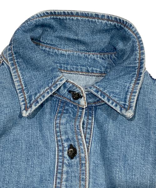 ASKKNY（アスクニューヨーク）ASKKNY (アスクニューヨーク) OVERSIZED DENIM SHIRT/オーバーサイズデニムシャツ インディゴ サイズ:1の古着・服飾アイテム