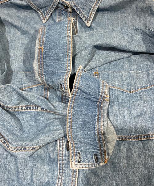 ASKKNY（アスクニューヨーク）ASKKNY (アスクニューヨーク) OVERSIZED DENIM SHIRT/オーバーサイズデニムシャツ インディゴ サイズ:1の古着・服飾アイテム