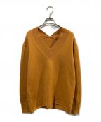 L'appartementアパルトモン）の古着「ウールカシミヤVネックニット」｜イエロー