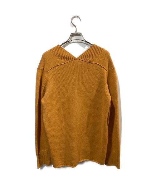 L'appartement（アパルトモン）L'Appartement (アパルトモン) ウールカシミヤVネックニット イエロー サイズ:FREEの古着・服飾アイテム