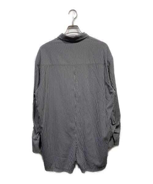Ameri（アメリ）Ameri (アメリ) STRIPE SHIRT ROMPERS ブラック サイズ:Ｓの古着・服飾アイテム