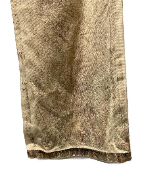Ameri（アメリ）AMERI (アメリ) FOIL STRAIGHT COLOR DENIM ベージュ サイズ:W24の古着・服飾アイテム