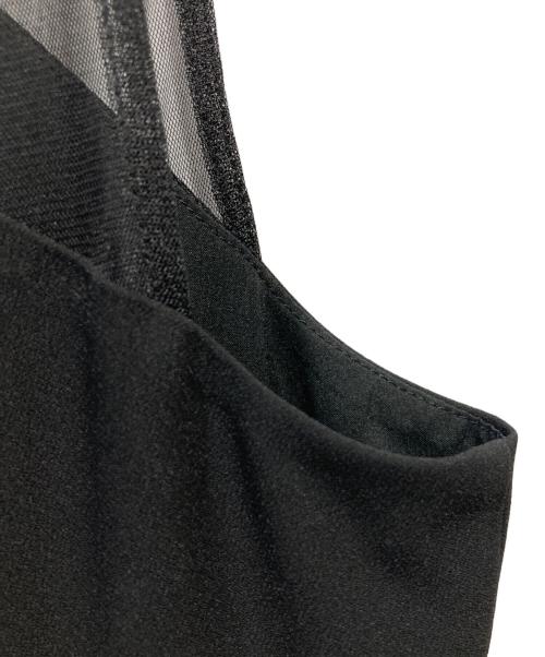 Ameri（アメリ）Ameri (アメリ) SWITCHING CONSTRUCTION ROMPERS ブラック サイズ:Sの古着・服飾アイテム