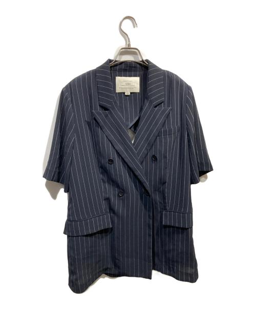 Ameri（アメリ）AMERI (アメリ) BACK CURTAIN OPEN HS JACKET ネイビー サイズ:Sの古着・服飾アイテム