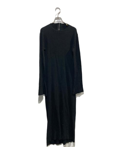 Ameri（アメリ）AMERI (アメリ) MIREI KIRITANI (ミレイキリタニ) RAFFLE SET KNIT DRESS ブラック サイズ:Sの古着・服飾アイテム