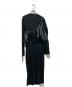 AMERI（アメリ）の古着「RAFFLE SET KNIT DRESS」｜ブラック