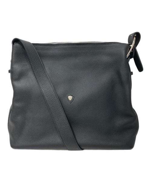 CHAMBORD SELLIER（シャンボール セリエ）CHAMBORD SELLIER (シャンボール セリエ) レザーショルダーバッグ ブラックの古着・服飾アイテム