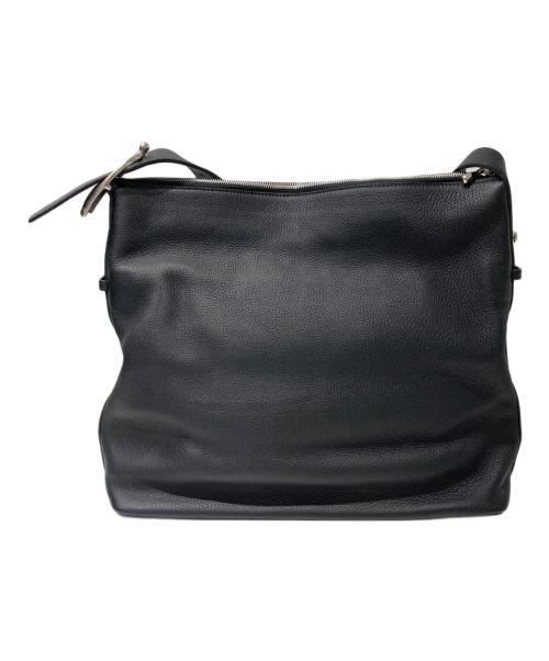 CHAMBORD SELLIER（シャンボール セリエ）CHAMBORD SELLIER (シャンボール セリエ) レザーショルダーバッグ ブラックの古着・服飾アイテム