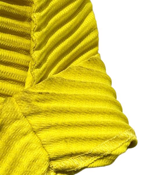 HOMME PLISSE ISSEY MIYAKE（オム プリッセ イッセイ ミヤケ）HOMME PLISSE ISSEY MIYAKE (オム プリッセ イッセイ ミヤケ) プリーツジャケット イエロー サイズ:2の古着・服飾アイテム