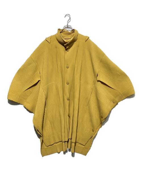 HOMME PLISSE ISSEY MIYAKE（オム プリッセ イッセイ ミヤケ）HOMME PLISSE ISSEY MIYAKE (オム プリッセ イッセイ ミヤケ) KITEプリーツコート イエロー サイズ:1の古着・服飾アイテム