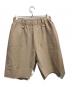 HOME PLISSE ISSEYMIYAKE（イッセイミヤケ）の古着「INLAID KNIT ハーフパンツ」｜ベージュ