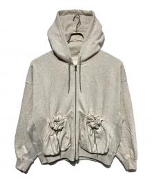 refomed（リフォメッド）の古着「KINCHAKU ZIPUP HOODIE」｜グレー