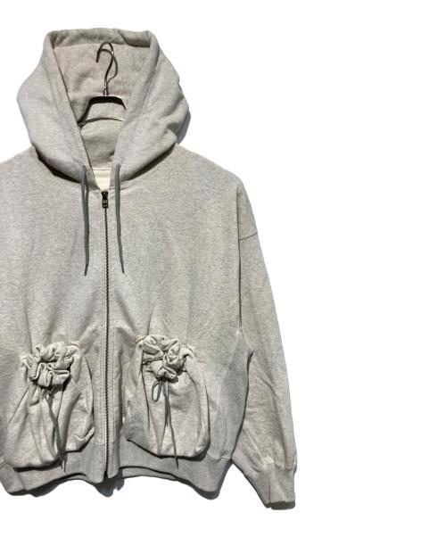 refomed（リフォメッド）refomed (リフォメッド) KINCHAKU ZIPUP HOODIE グレー サイズ:Sの古着・服飾アイテム