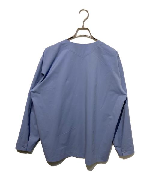 HOMME PLISSE ISSEY MIYAKE（オム プリッセ イッセイ ミヤケ）HOMME PLISSE ISSEY MIYAKE (オム プリッセ イッセイ ミヤケ) STRETCH SHIRT ブルー サイズ:3の古着・服飾アイテム