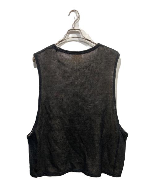 refomed（リフォメッド）refomed (リフォメッド) COTTON LAYERED MESH BIBS ブラック サイズ:Mの古着・服飾アイテム