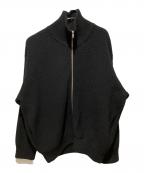 steinシュタイン）の古着「OVERSIZED DRIVERS KNIT ZIP JACKET」｜ブラック