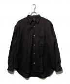 seya.セヤ）の古着「ETERNAL SHIRT FINE GRAINED TWEED」｜ブラウン