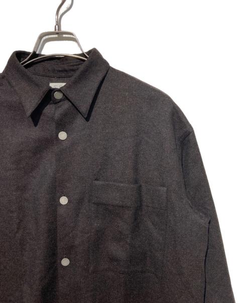 seya.（セヤ）seya. (セヤ) ETERNAL SHIRT FINE GRAINED TWEED ブラウン サイズ:2の古着・服飾アイテム