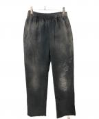 KAMIYAカミヤ）の古着「PRINTED SWEAT PANTS」｜グレー
