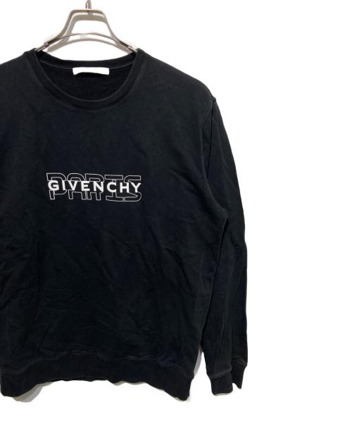 GIVENCHY（ジバンシィ）GIVENCHY (ジバンシィ) ロゴスウェット ブラック サイズ:Lの古着・服飾アイテム