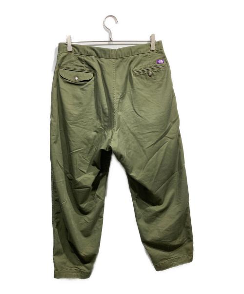 THE NORTHFACE PURPLELABEL（ザ・ノースフェイス パープルレーベル）THE NORTHFACE PURPLELABEL (ザ・ノースフェイス パープルレーベル) Stretch TWILL WIDE Tapered PANTS オリーブ サイズ:32の古着・服飾アイテム