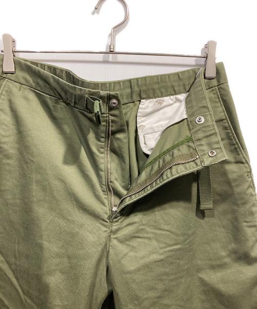 THE NORTHFACE PURPLELABEL（ザ・ノースフェイス パープルレーベル）THE NORTHFACE PURPLELABEL (ザ・ノースフェイス パープルレーベル) Stretch TWILL WIDE Tapered PANTS オリーブ サイズ:32の古着・服飾アイテム