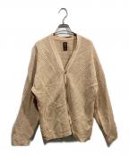 BATONERバトナ―）の古着「ROYAL RAMIE V NECK CARDIGAN」｜ベージュ