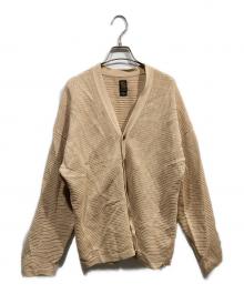 BATONER（バトナ―）の古着「ROYAL RAMIE V NECK CARDIGAN」｜ベージュ