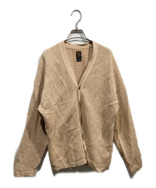 BATONER（バトナ―）BATONER (バトナ―) ROYAL RAMIE V NECK CARDIGAN ベージュ サイズ:3の古着・服飾アイテム